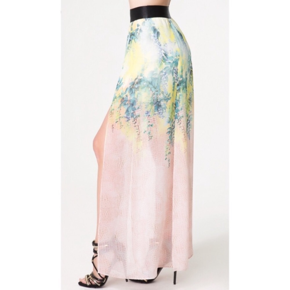 Double Slit Maxi Skirt